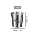 304 Stainless Steel Single Layer Water Cup Reusable Tumbler Beer Cups Durable Tea Milk Coffee Mug Kids Drinking Cup Drinkware