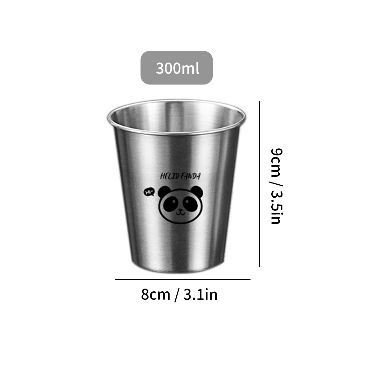 304 Stainless Steel Single Layer Water Cup Reusable Tumbler Beer Cups Durable Tea Milk Coffee Mug Kids Drinking Cup Drinkware