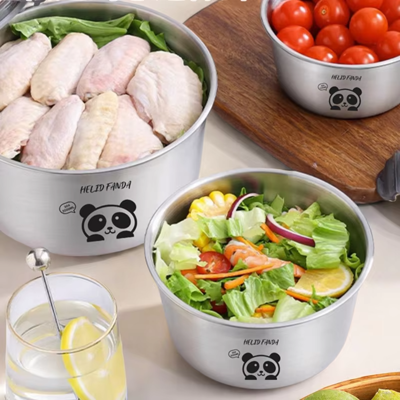 304 Stainless Steel Fresh-keeping Box Refrigerator Frozen Meat Food Container Fruit Vegetable Storage Box Microwave&Oven Safe