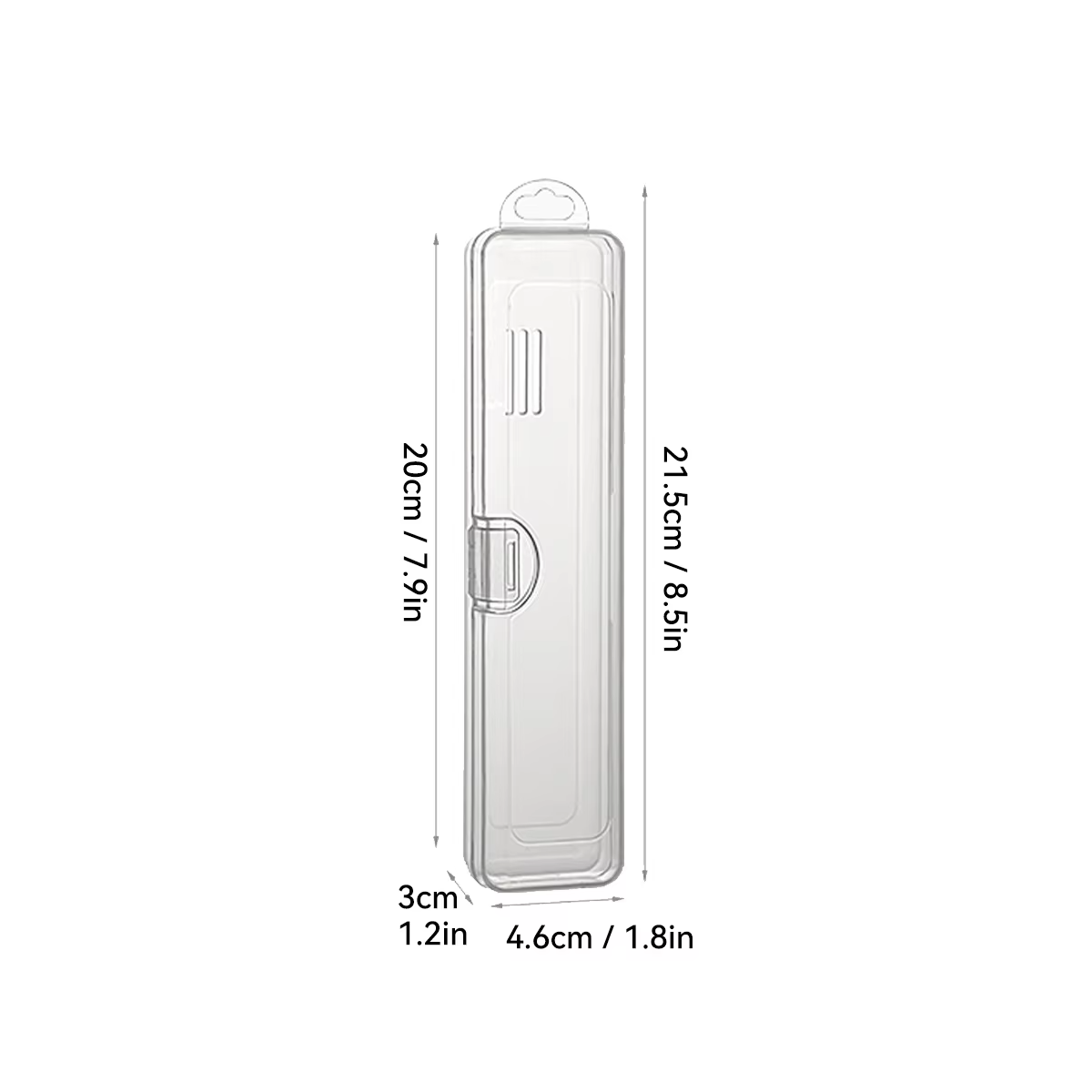 Portable Transparent Tableware Box Travel Flatware Storage Box With Flip Cover Dustproof Chopsticks Forks Spoon Cutlery Case