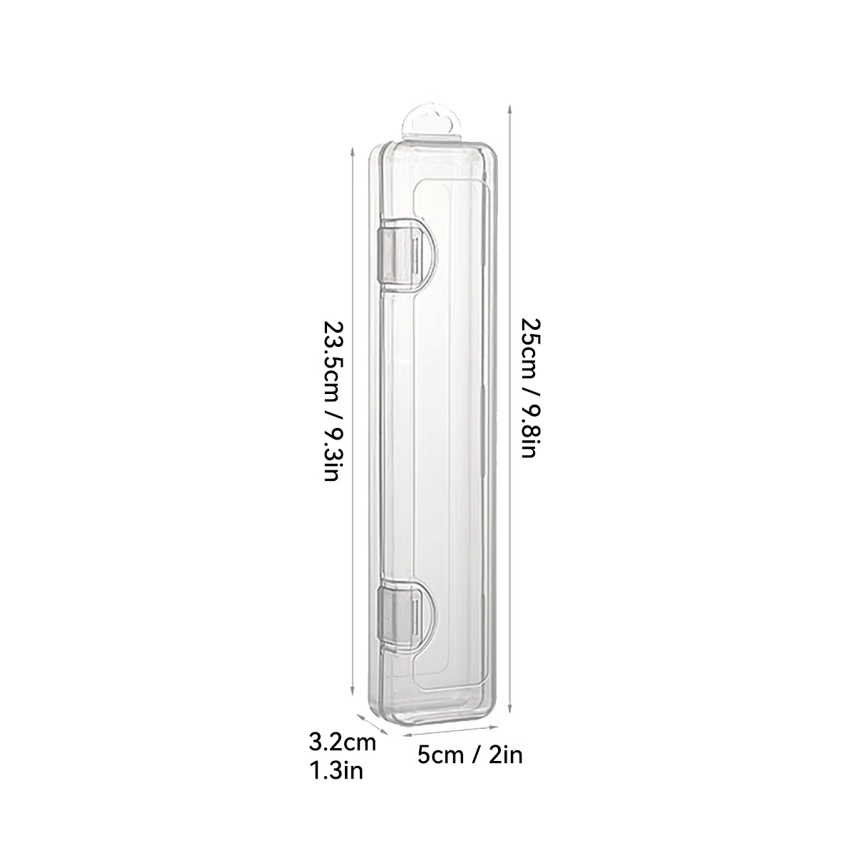 Portable Transparent Tableware Box Travel Flatware Storage Box With Flip Cover Dustproof Chopsticks Forks Spoon Cutlery Case