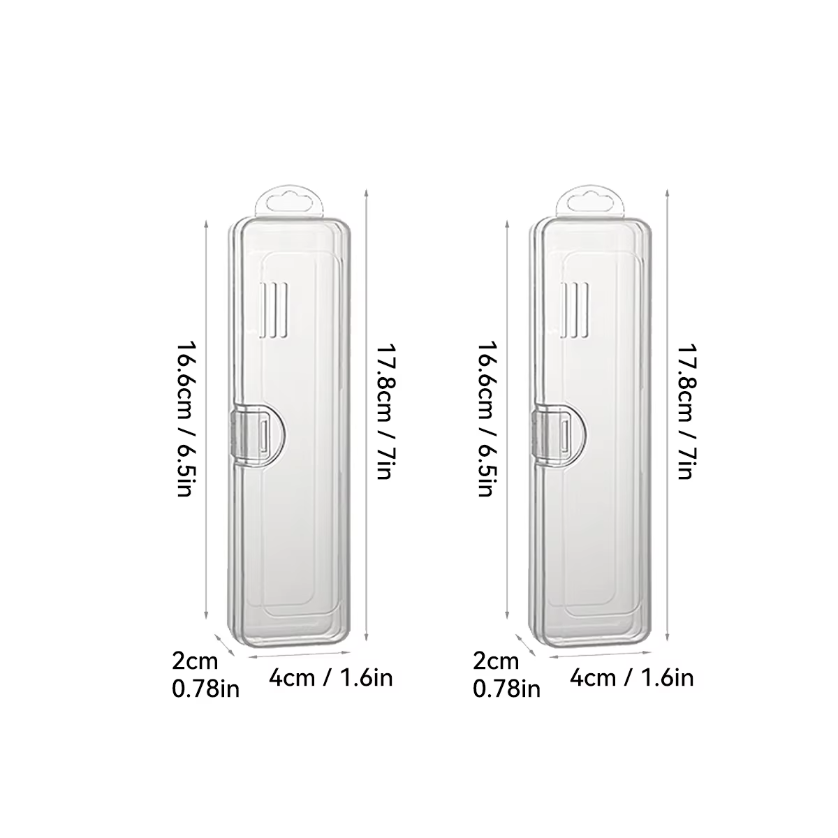 Portable Transparent Tableware Box Travel Flatware Storage Box With Flip Cover Dustproof Chopsticks Forks Spoon Cutlery Case