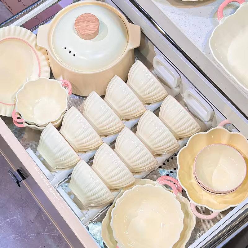 Dinner sets full set kitchen bowl set luxury dinnerware sets porcelain noble dinner for 2-10 people serving table china