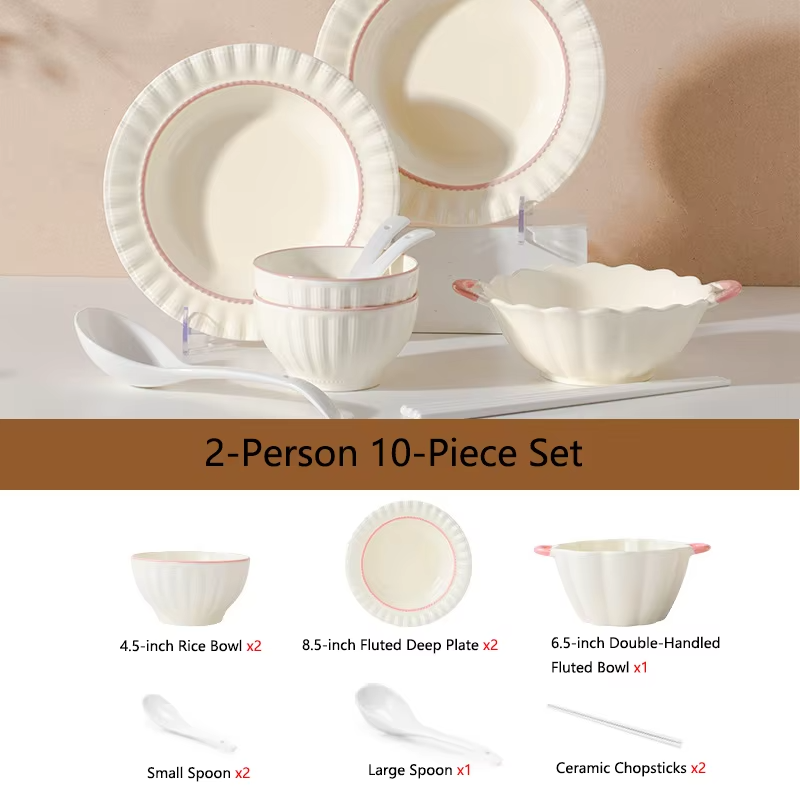 Dinner sets full set kitchen bowl set luxury dinnerware sets porcelain noble dinner for 2-10 people serving table china