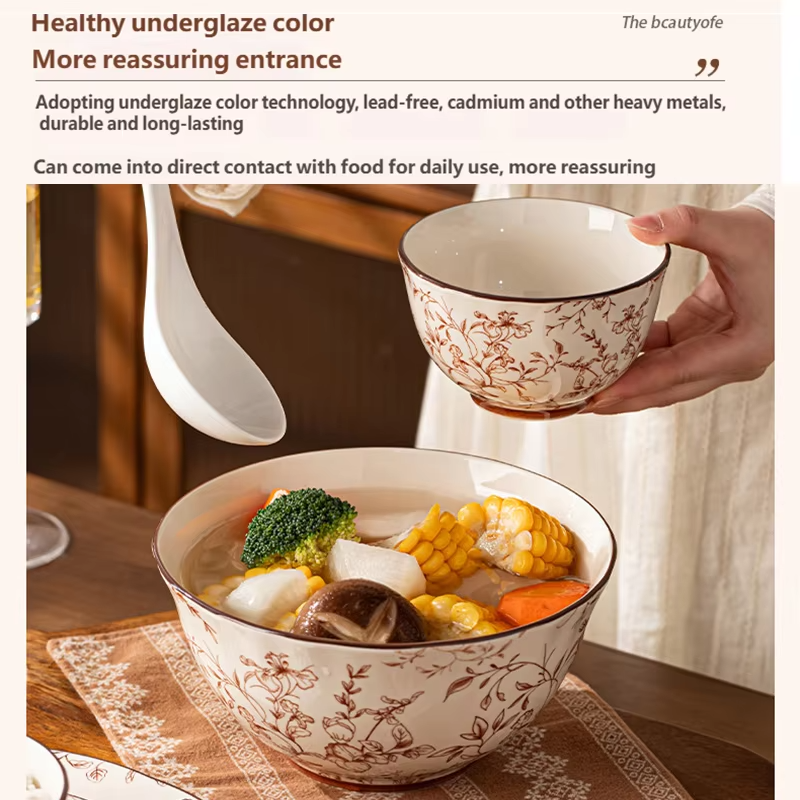 Tableware Set Magpie Leaping 9/19/27/35/43pcs Premium Ceramics Dish Sets Full Set Luxury China Dinnerware Set 2/4/6/8/10 Persons